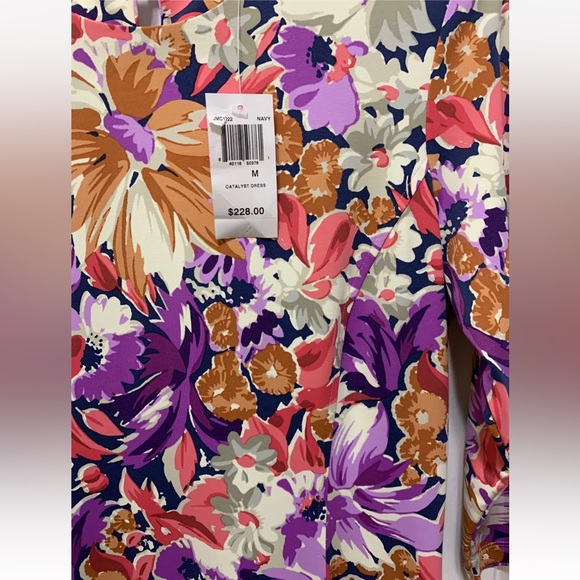 228.00 NWT J. MCLAUGHLIN M CATALYST PALMER FLORAL DRESS - Picture 9 of 9